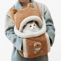 Borsa Trasportino per Gatti in Peluche Caldo - Confortevole e Sicura per Viaggiare - Blu