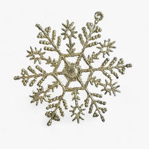 home & garden : Pendentif Sneeuwvlok - Voeg een Sprankelende Touch Toe aan Uw Kerstboom - Goud in Goud 12Stukken van Pantino