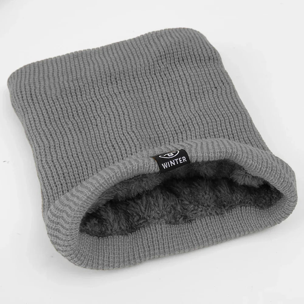 Scarf : Sjaal Geel - Warme Pluche Winter - Volledig Mask en Nekwarmer in Grijs Één maat van Pantino