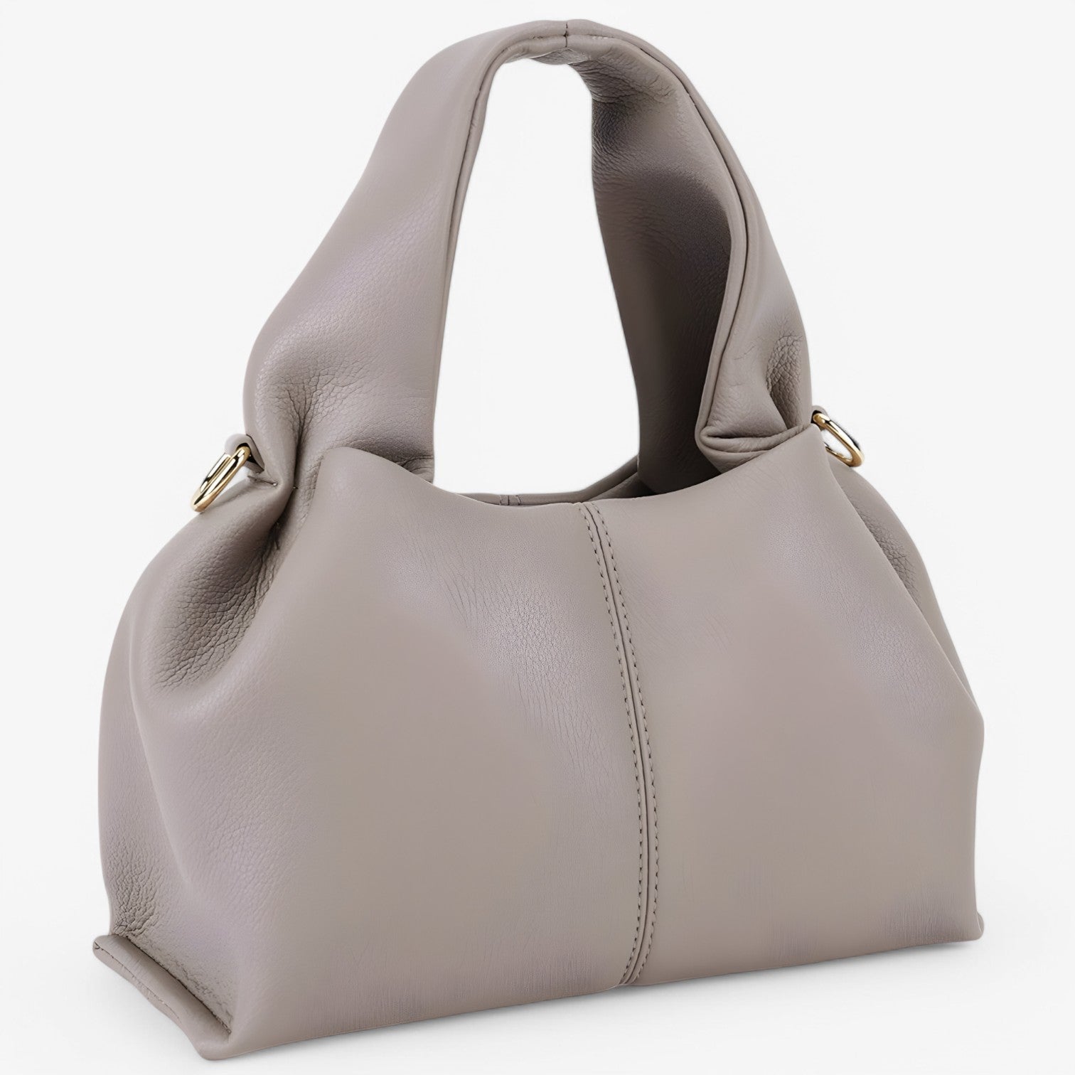 bags : Schoudertas Bruin - Elegante Retro - Licht, Breed en Stijlvol in Grijs van Pantino