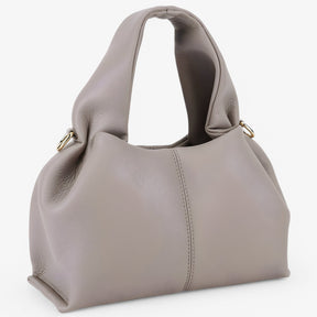 bags : Schoudertas Bruin - Elegante Retro - Licht, Breed en Stijlvol in Grijs van Pantino