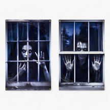 home & garden : Bloeddorstige Black-Out - Halloween Silhouet Raamgordijnen - Spooky Horror Decor in Halloween-01 van Pantino