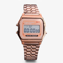watches : Horloge Rosé Goud - Roestvrij Staal Militair Digitaal in rosé goud van Pantino