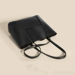 bags : Stella Top Handle Bag Black - Leer in van Pantino