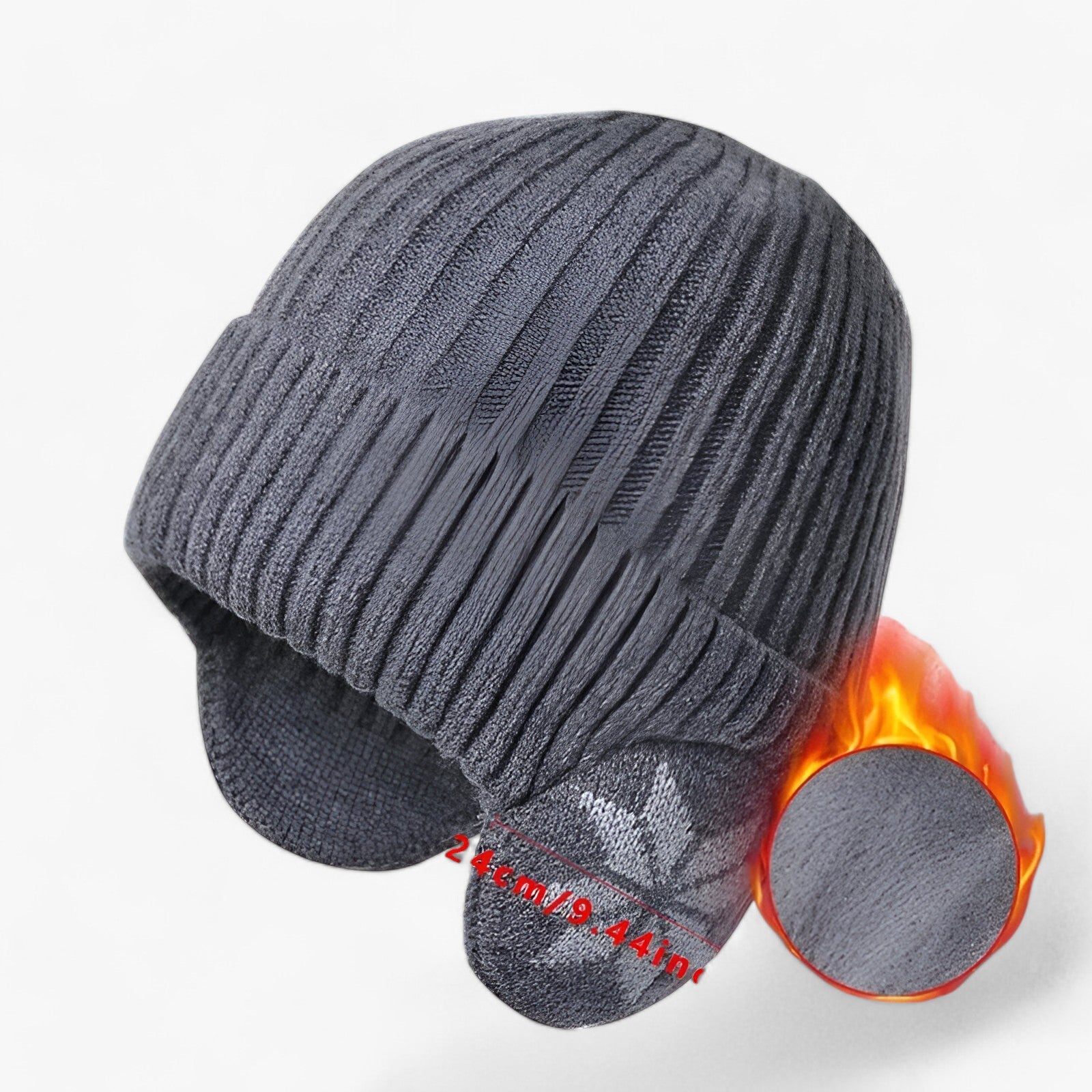 Hat : Hoed Crèmekleurig - Winter Warmte - Met Oor Bescherming in van Pantino