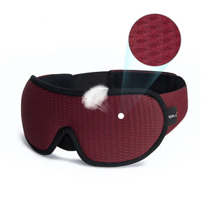 other : UltraComfort 3D Slaapmasker: Perfecte Duisternis - Zwart in Rood van Pantino