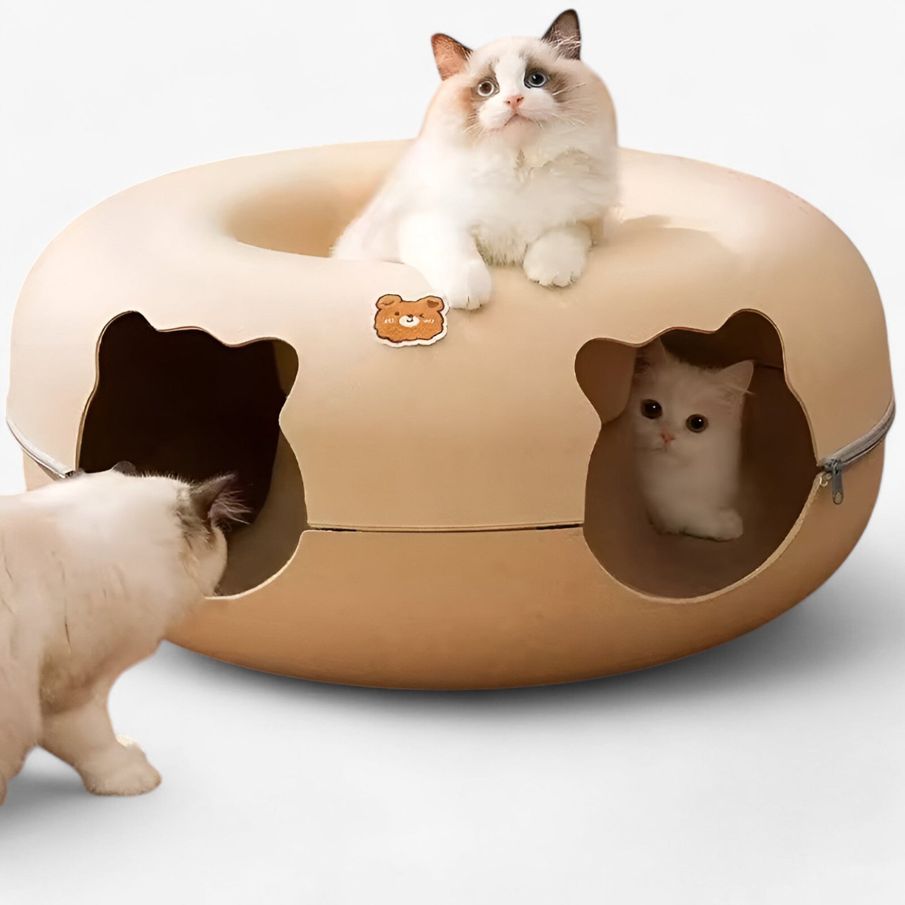 pets : Interactief Tunneltje Speelgoed voor Katten - Grijs in van Pantino