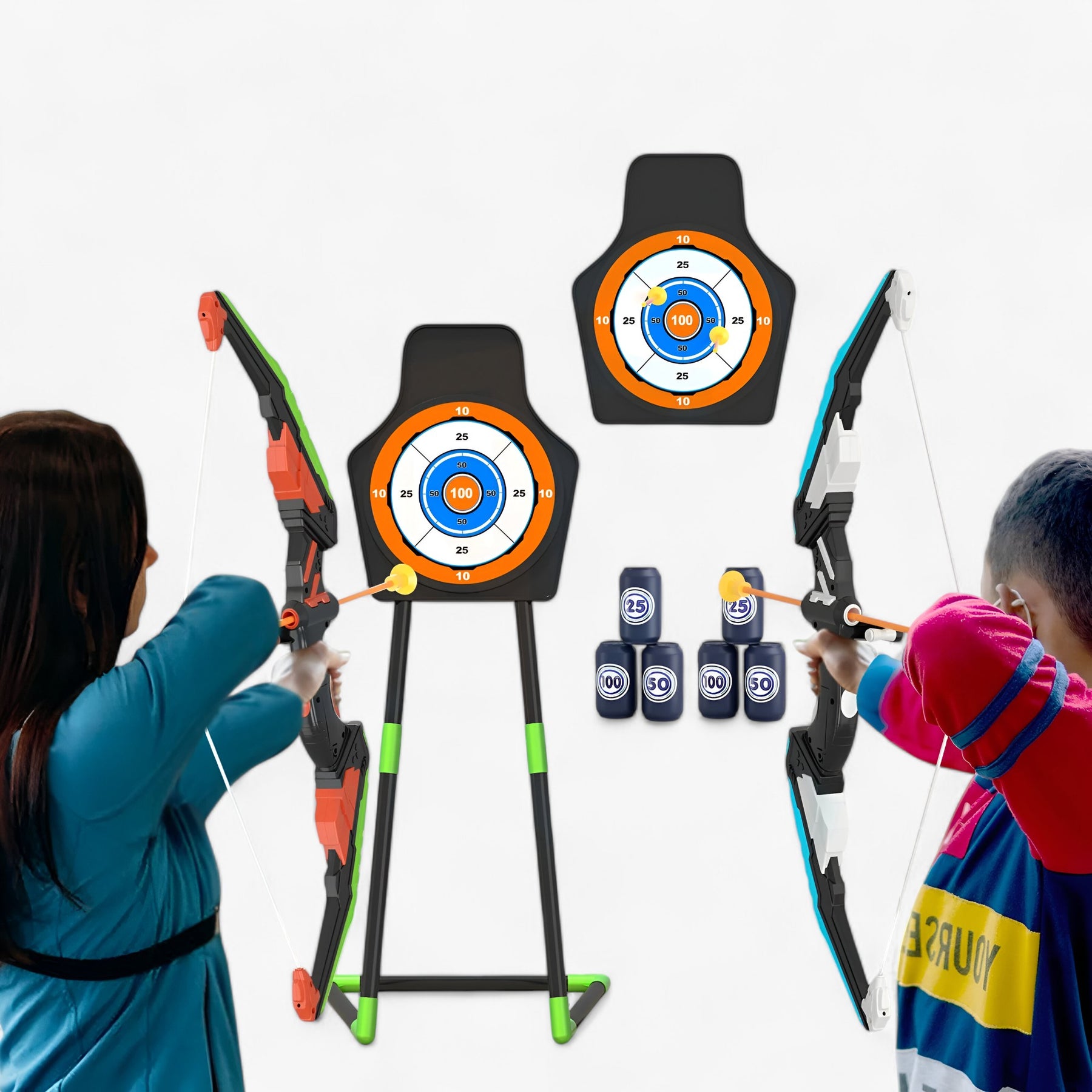 outdoor equipment : Adventure Bow Kit - Actief Buitenplezier - Groen Blauw in van Pantino