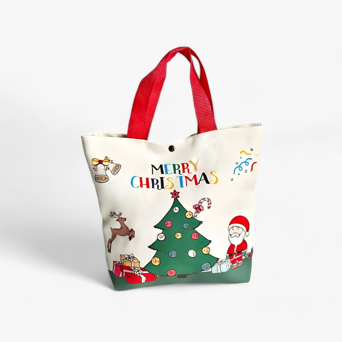 bags : Father Christmas Cartoon Geschenktas - Ideaal Feestelijk Geschenk in A 26x22x8cm van Pantino