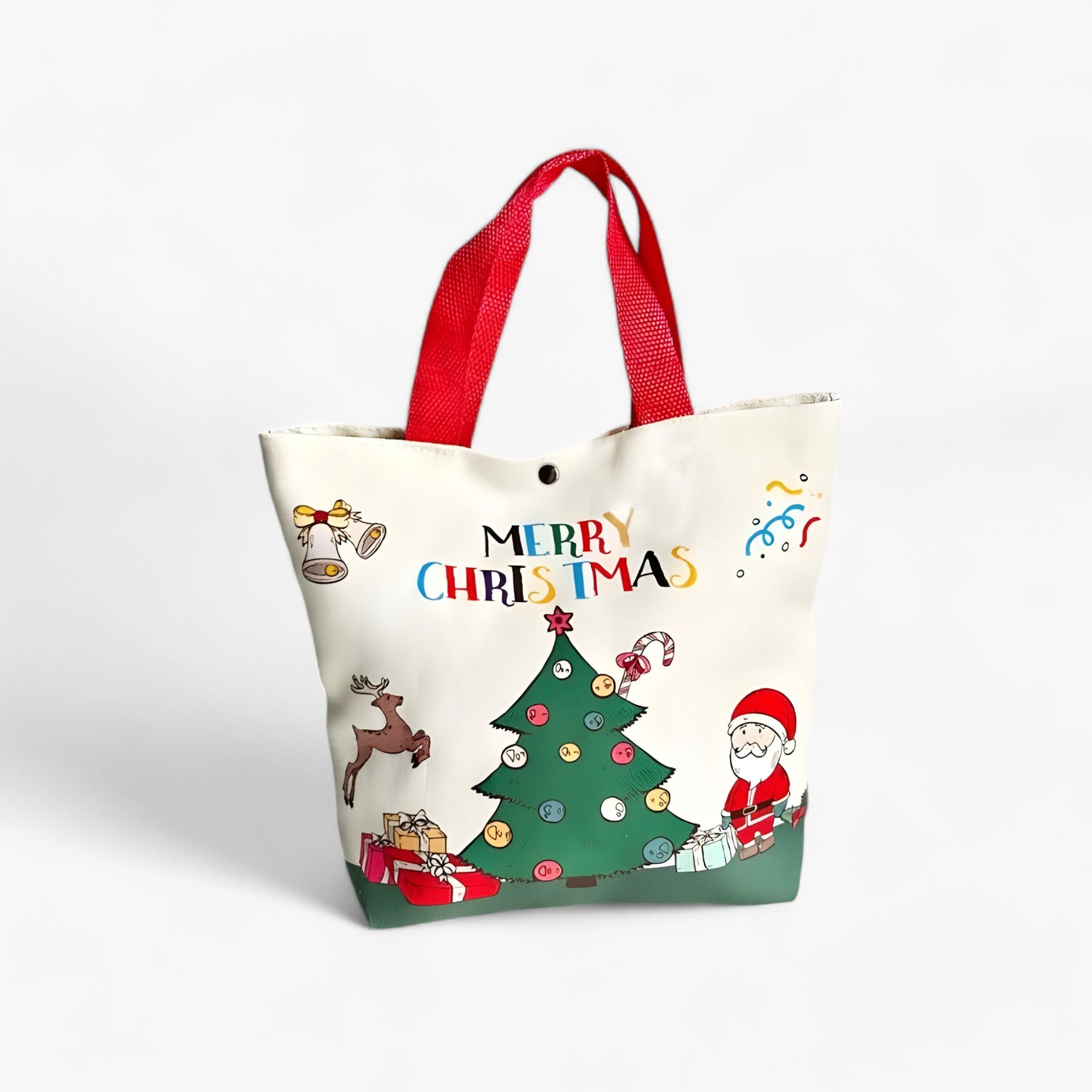 bags : Father Christmas Cartoon Geschenktas - Ideaal Feestelijk Geschenk in A 26x22x8cm van Pantino