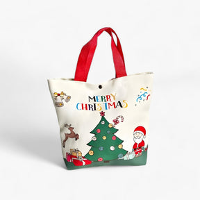 bags : Father Christmas Cartoon Geschenktas - Ideaal Feestelijk Geschenk in A 26x22x8cm van Pantino