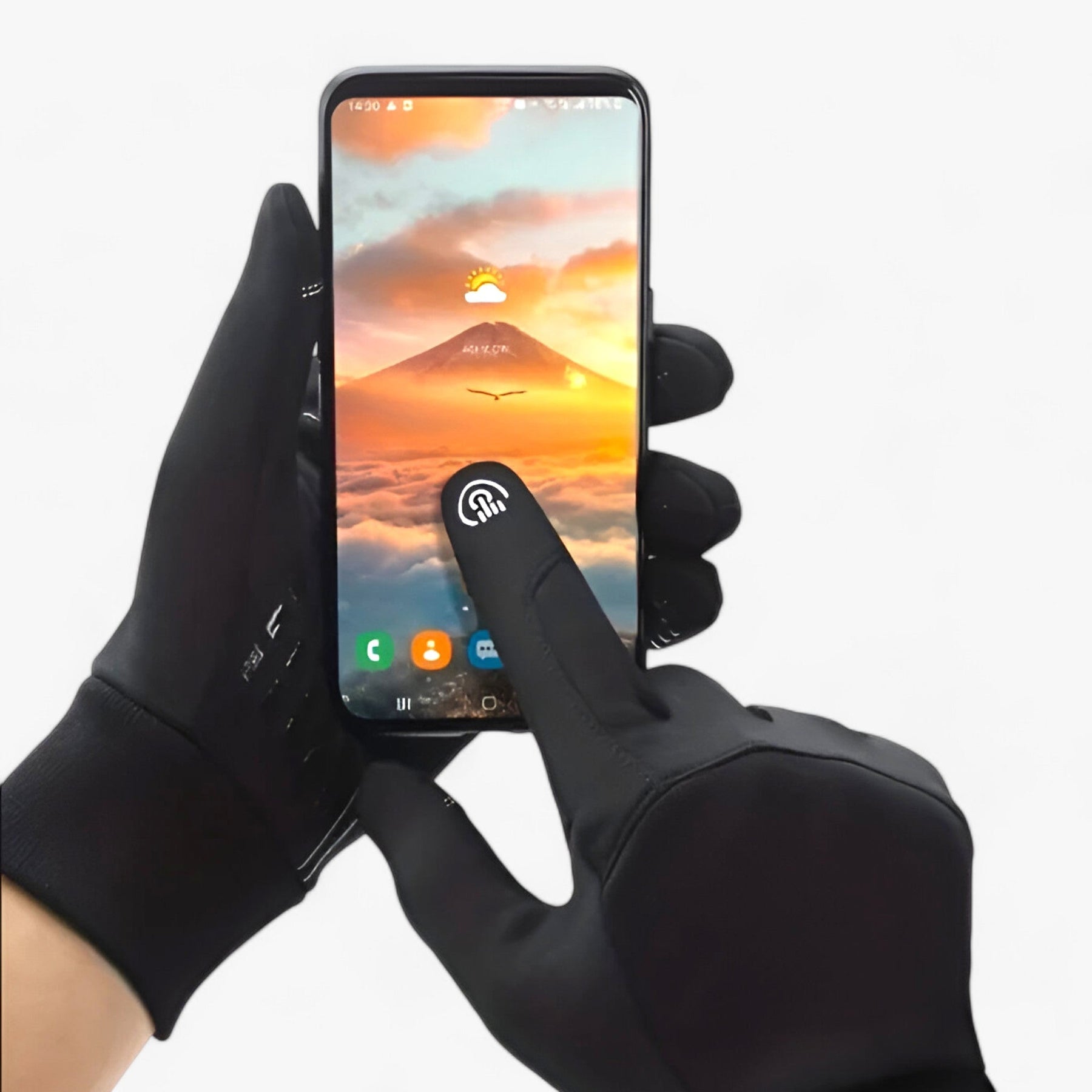 Gloves : Handschoenen Zwart - Koudebeschermingshandschoenen - Touchscreen en Antislip Ontwerp in van Pantino