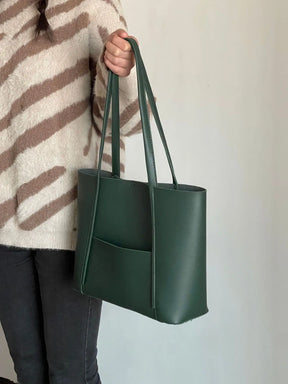 bags : Stella Top Handle Bag Black - Leer in van Pantino