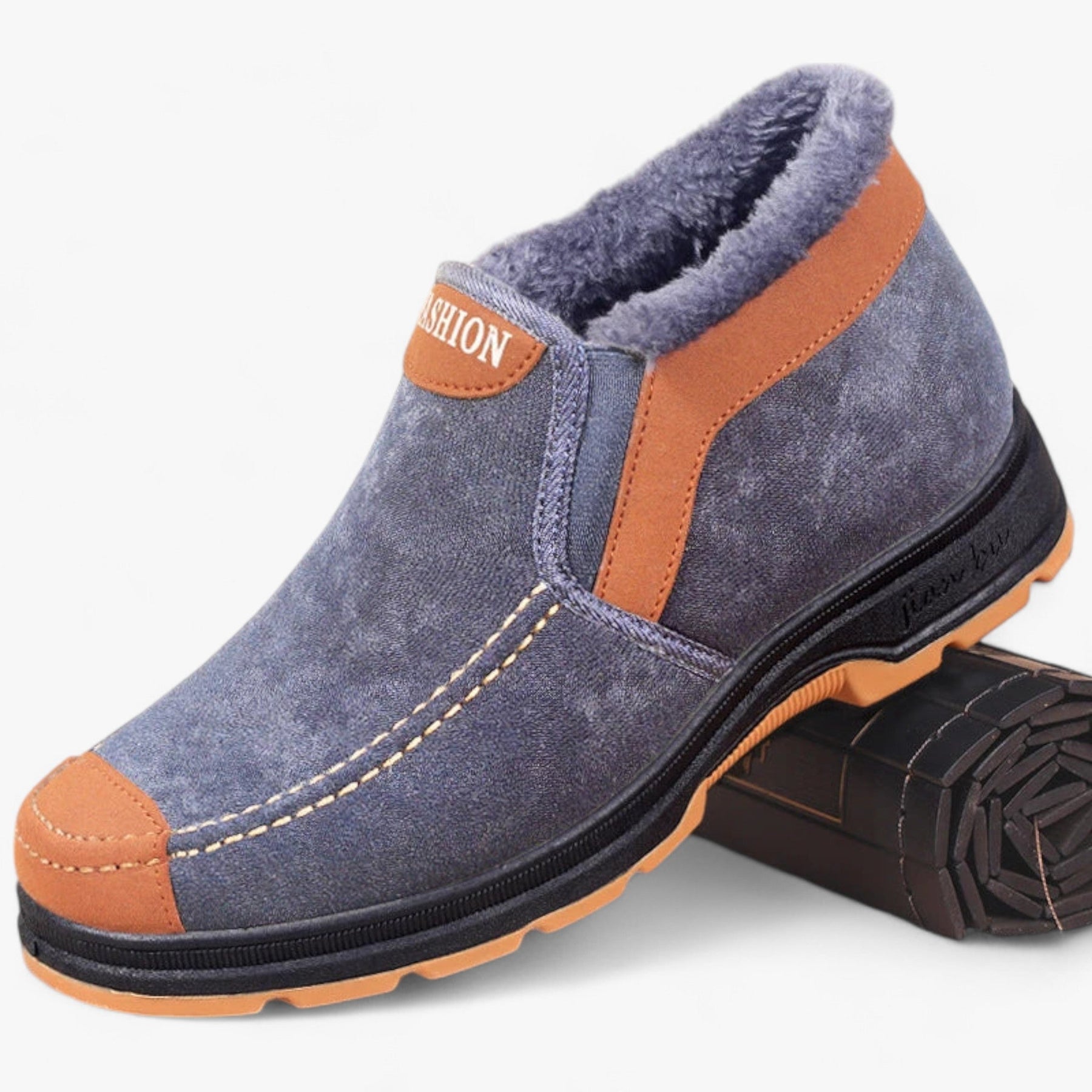 Boots : Schoenen Heren Grijs - Winter Katoenen - Gezellige Warmte voor een Comfortabele Wandeling in Grijs van Pantino