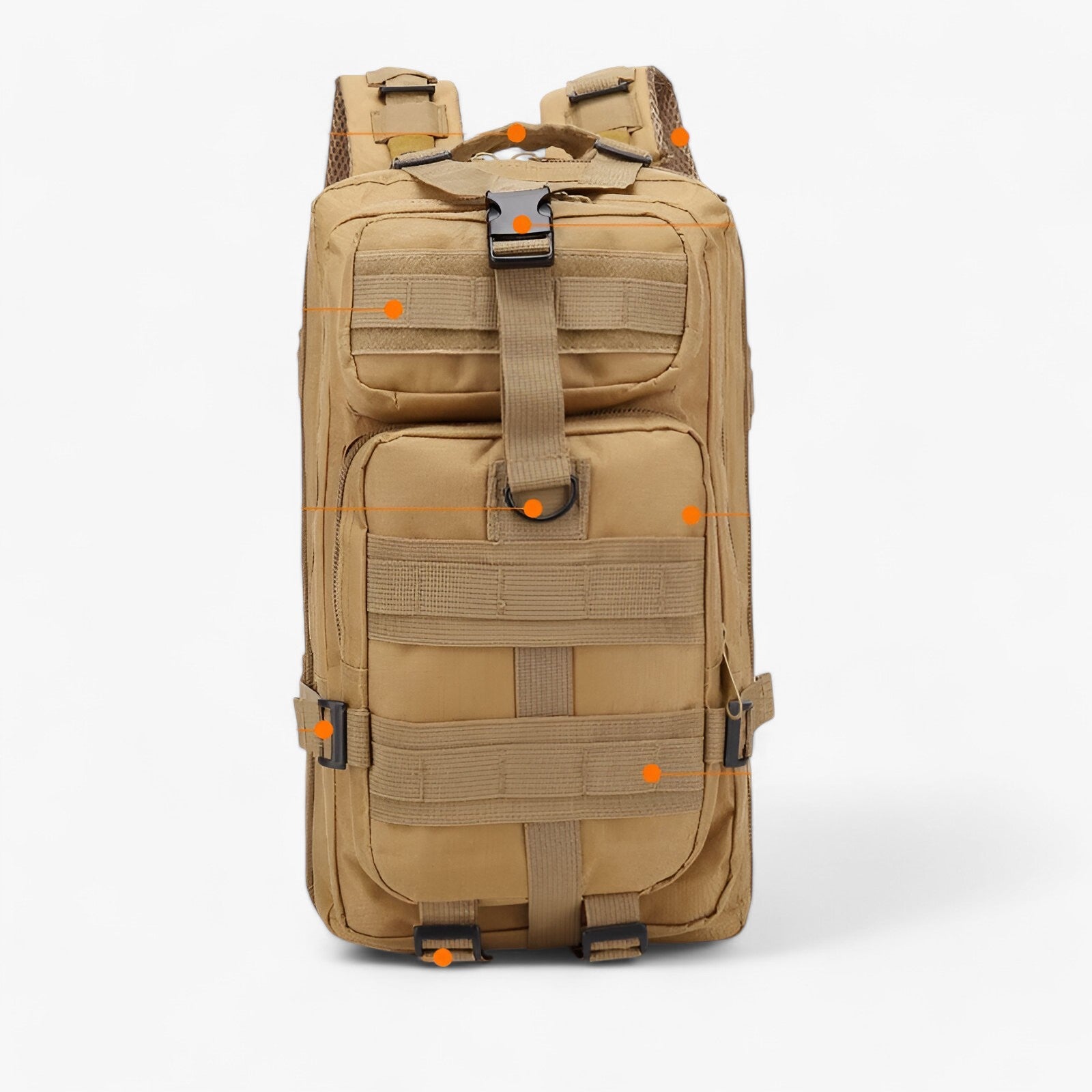 outdoor equipment : Waterdichte Outdoor Rugzak 40L Oranje - Duurzaam Nylon voor Trekking & Reizen in van Pantino