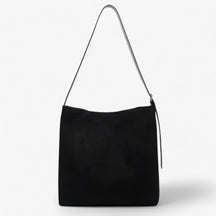 bags : Klassieke Handtassen van Suede Dames - Tijdloos Ontwerp en Comfort - Kastanjebruin in zwart van Pantino