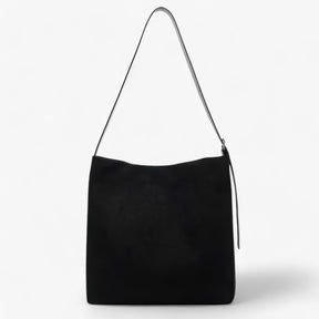 bags : Klassieke Handtassen van Suede Dames - Tijdloos Ontwerp en Comfort - Kastanjebruin in zwart van Pantino