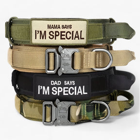 pets : Tactisch Hondenhalsband met Handvat voor Training - Bruin Set in van Pantino