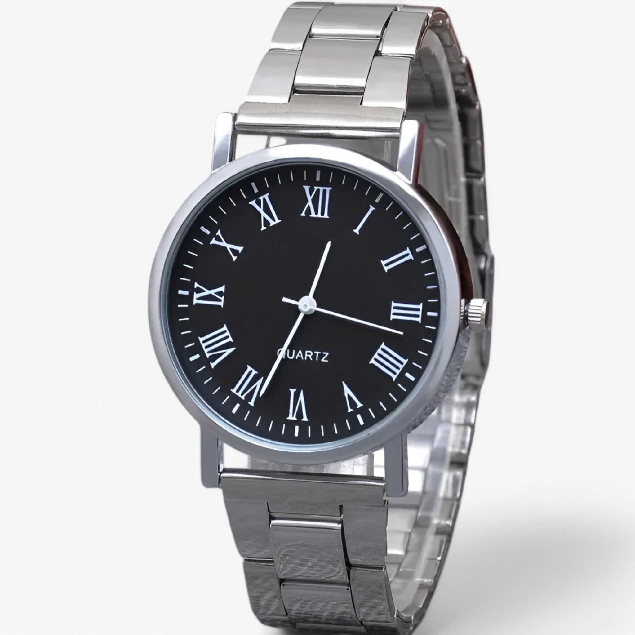 watches : Horloge Heren Wit - Elegant Stalen in van Pantino
