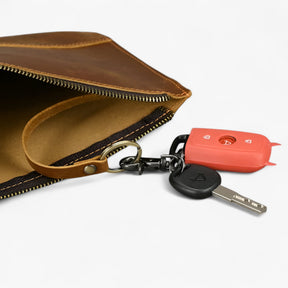 bags : Portemonnee Heren Bruin - Vintage Leren - Duurzaam en Stijlvol in van Pantino