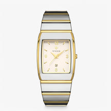 watches : Horloge Heren Goud Zilver - Casual Luxe Herenhorloge in Zilver wit van Pantino