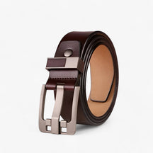 Men's Business Belt : Riem Zwart - Klassieke Leren Business in koffie van Pantino
