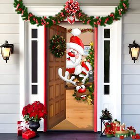 home & garden : HolidayCheer - Kerst Achtergrondbanner van Polyester - Creëer een Feestelijke Sfeer voor Uw Decoraties in Stijl-1 van Pantino
