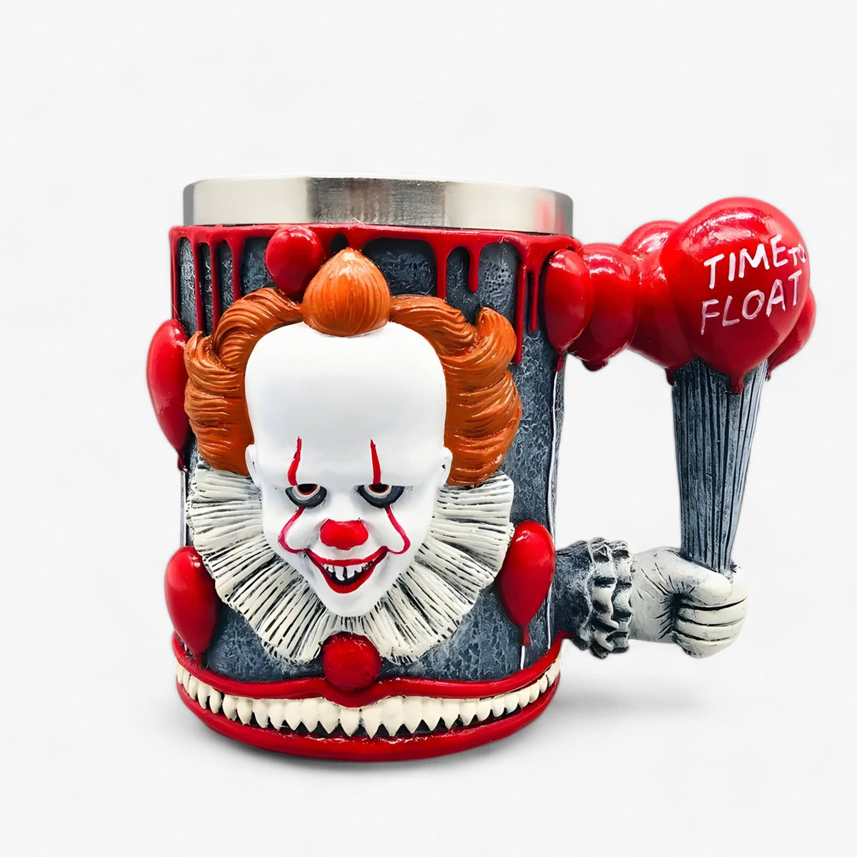 Mug : Creatieve RVS Kunststof Beker - Grappige Beker voor Bier en Koffie - Zwart in Zwart 200 of 400ML van Pantino
