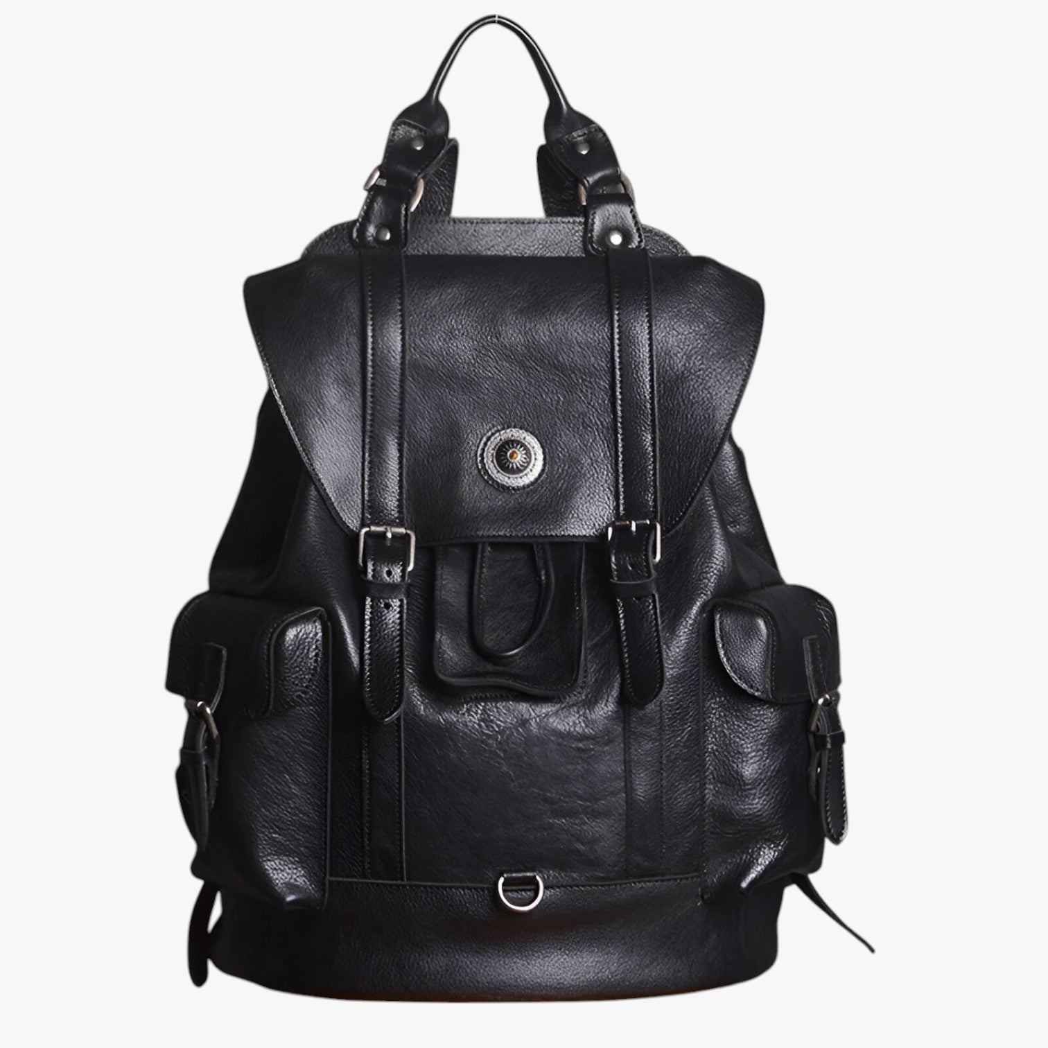 bags : Lederen Reistas - Stijlvol, Ruim en Waterdicht - Zwart in Zwart 15 inch van Pantino