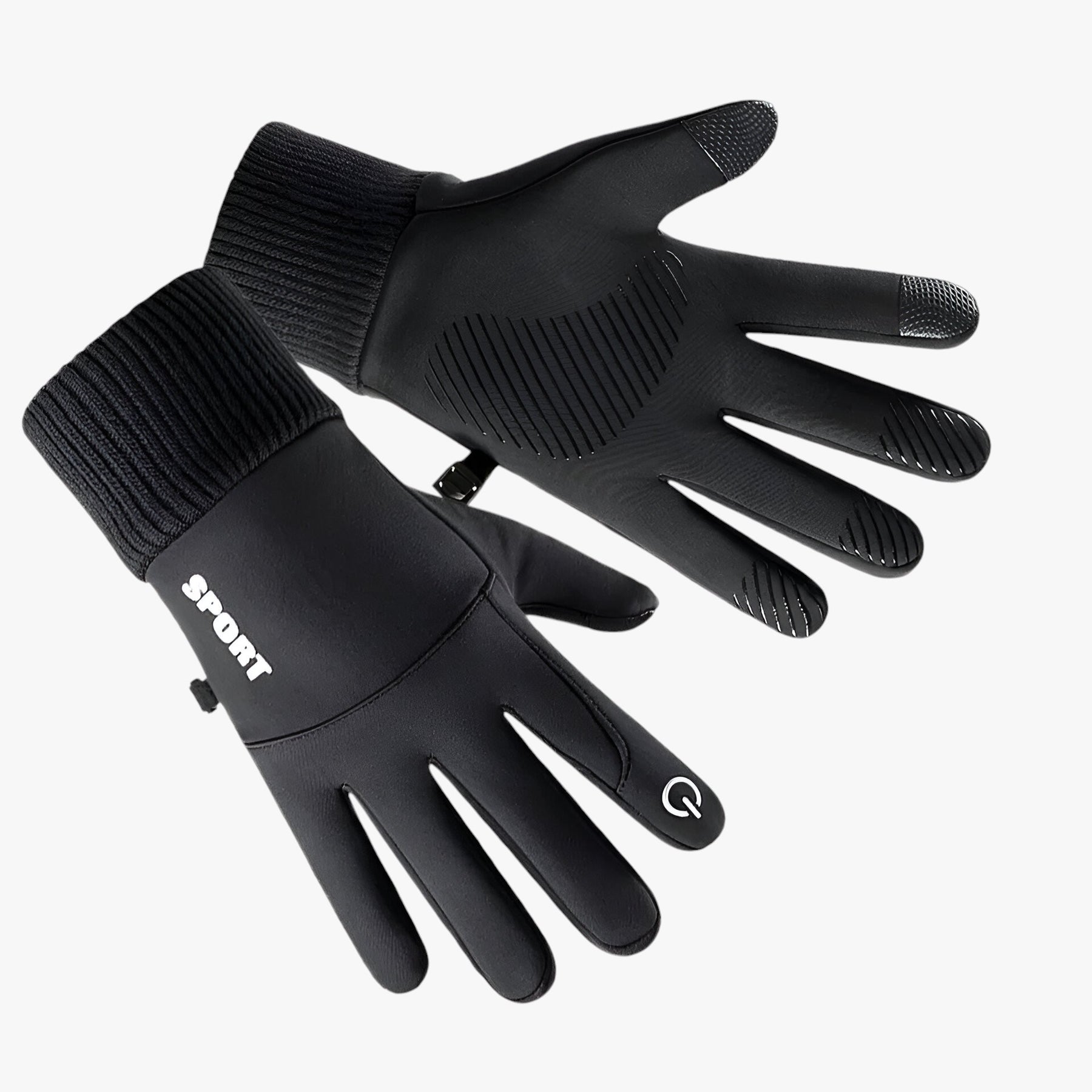 Men's Gloves : Handschoenen Heren Blauw - Warme en Waterdichte in Zwart van Pantino