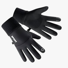 men's gloves : Handschoenen Heren Blauw - Warme en Waterdichte in Zwart van Pantinoshop