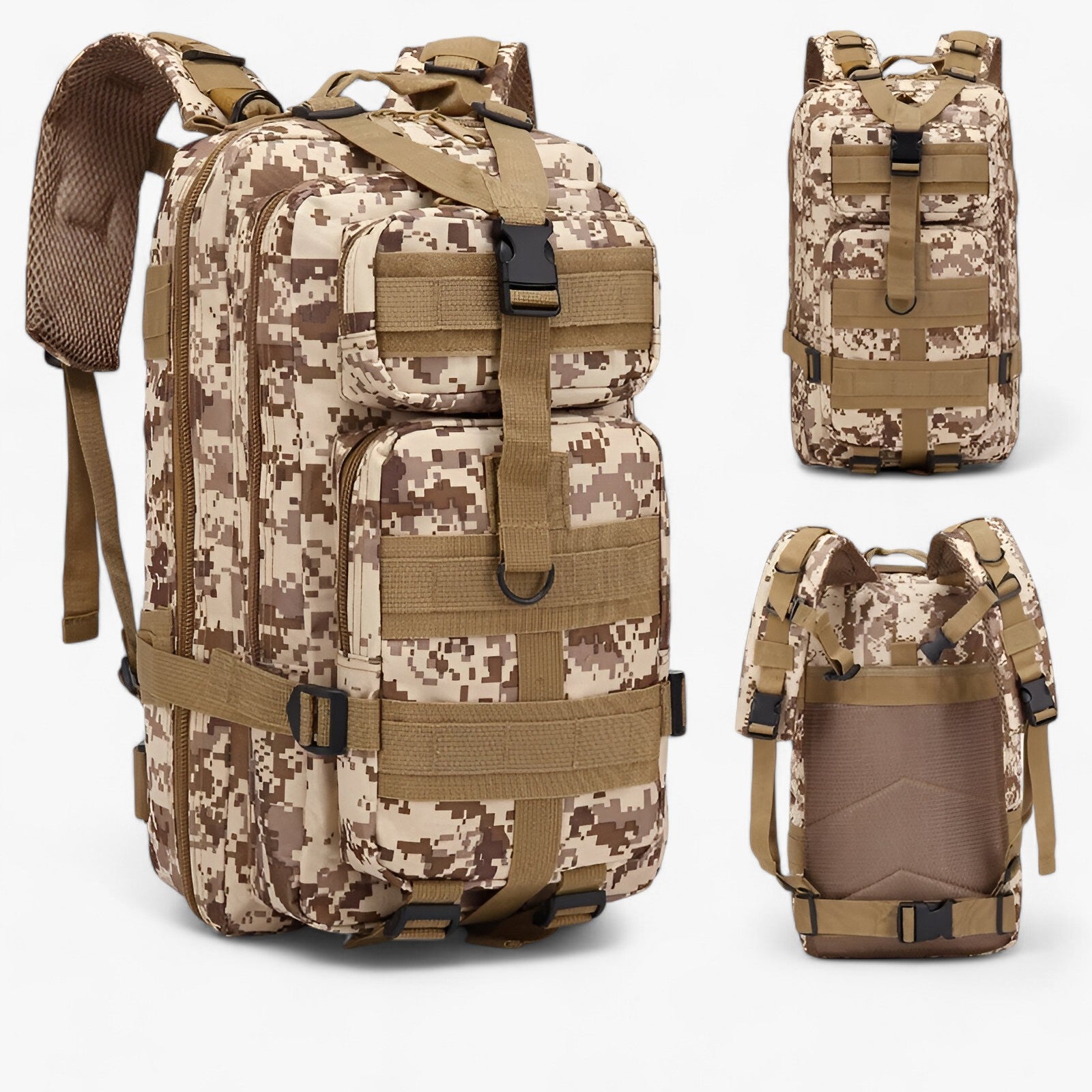 outdoor equipment : Waterdichte Outdoor Rugzak 40L Oranje - Duurzaam Nylon voor Trekking & Reizen in Beige Wit van Pantino