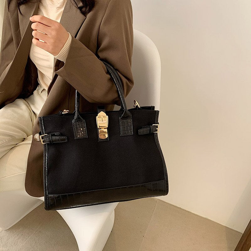 bags : Schoudertas Dames Bruin - Moda Canvas in Zwart van Pantino