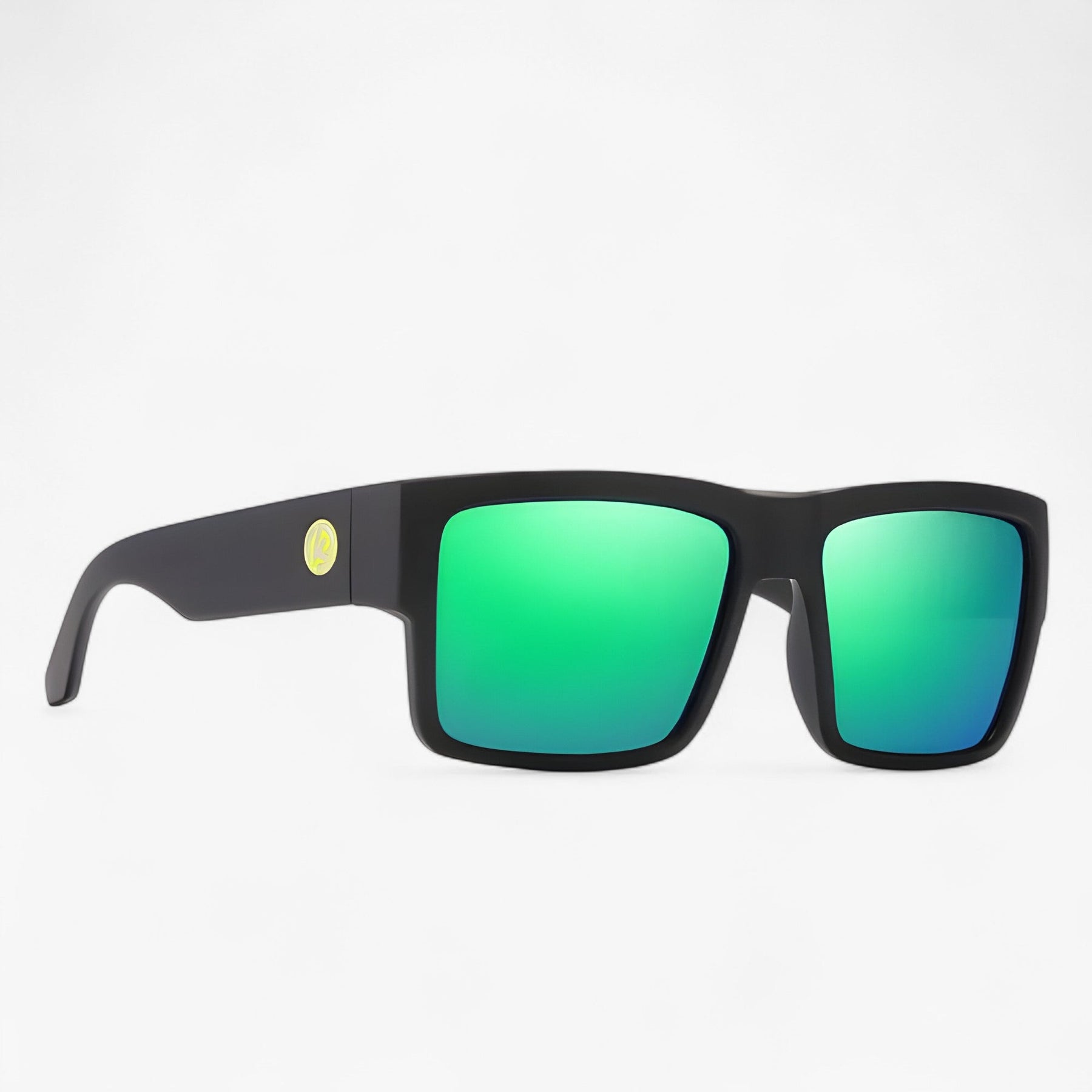 Men's Polarized Sport Sunglasses : Zonnebril Heren Zwart - Sportieve Gepolariseerde Winddichte in Groen Vierkante polarisaie van Pantino