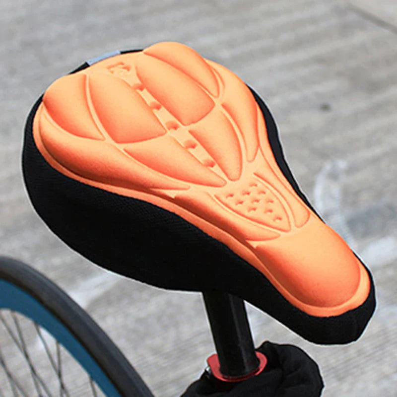 Bicycle Saddle Cover : Gel Zadelhoes ComfortRide - Universeel zwart voor fietsers: comfort & schokabsorptie op elke rit in Oranje van Pantino