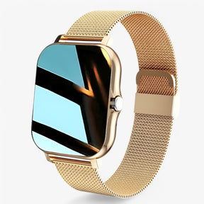 watches : Smartwatch Heren Goud - Slanke en Stijlvolle in Goud van Pantino