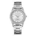 Klassiek Quartz - Stijlvol RVS Ontwerp - Zilver Wit
