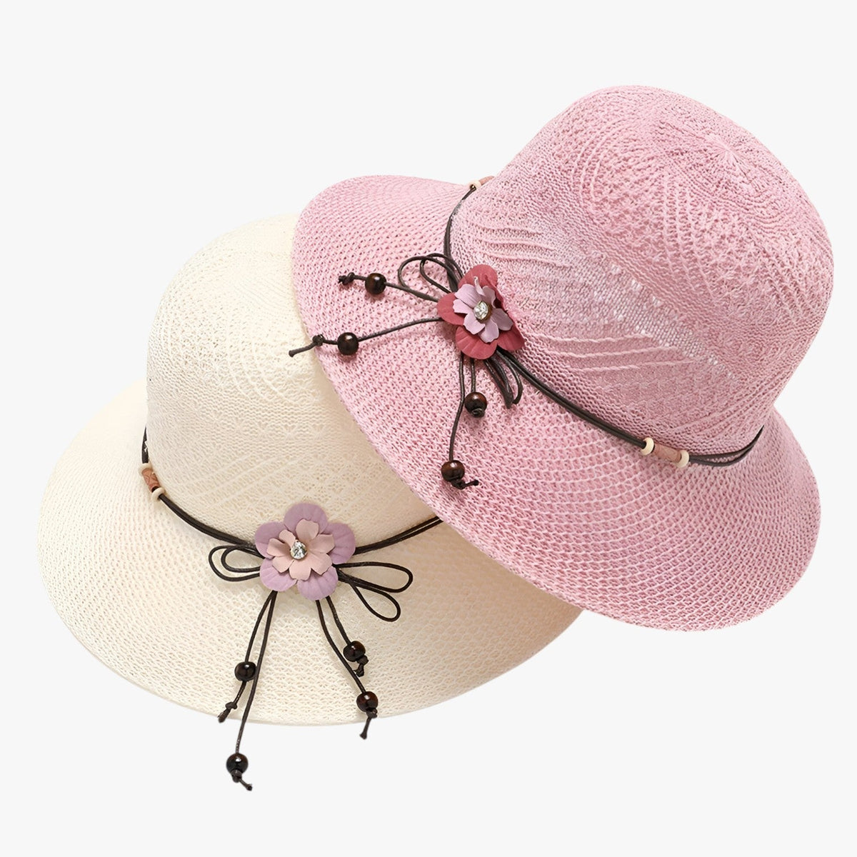 Sun Hat : Muts Dames Roze - Zomermuts voor - Stijlvolle Bescherming Tegen de Zon in van Pantino
