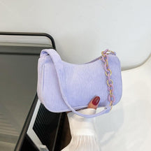 Dress : Trendy Handtas - Bruin in Paars van Pantino