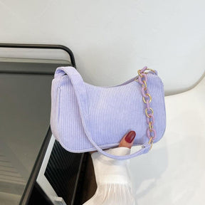 Dress : Trendy Handtas - Bruin in Paars van Pantino