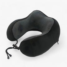 Travel Pillow : CloudRest - U-Vormig Reisekussen - Geheugenschuim voor Neksteun in Zwarte Kussen van Pantino