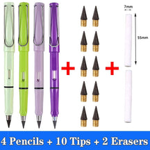 Pencil : Eeuwig Potlood 5mm - Nooit Slijpen Altijd Scherp - Metaal in Set I van Pantino