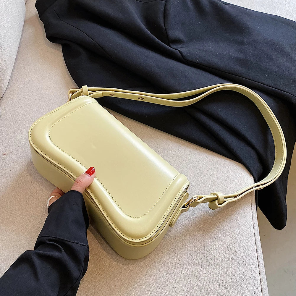 bags : Stadsschoudertas Dames - Minimalistisch Stedelijk Design - PU-Leer in van Pantino