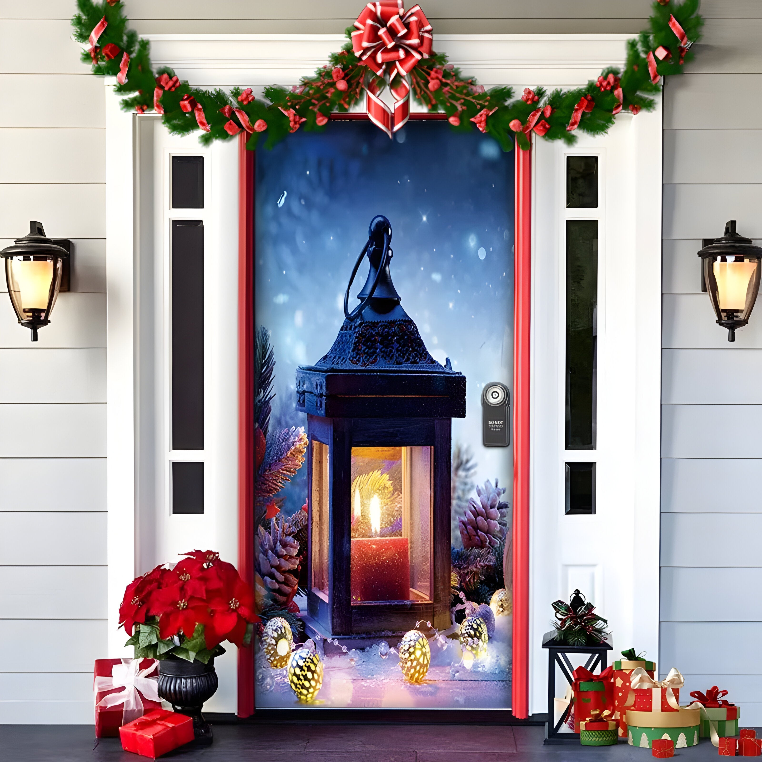 home & garden : HolidayCheer - Kerst Achtergrondbanner van Polyester - Creëer een Feestelijke Sfeer voor Uw Decoraties in Stijl-9 van Pantino