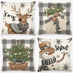 home & garden : Housse de Coussin en Lin de Noël - Décor Festif Et Confortable Pour La Maison in van Pantino