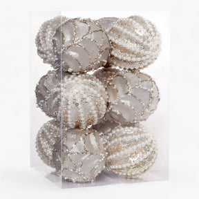 home & garden : Fonkelende met Lovertjes Versierde Hangende Kerstballen - Voeg Glamour Toe aan Je Boomdecoratie - Goud in Goud 8cm van Pantino