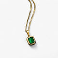 Ketting met Smaragden in Gouden Plating - Elegant en Robuust - Goud
