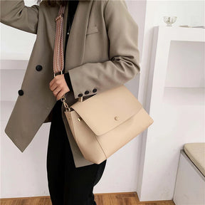 bags : Satchel Tas Dames Khaki - Urban Chic in van Pantino