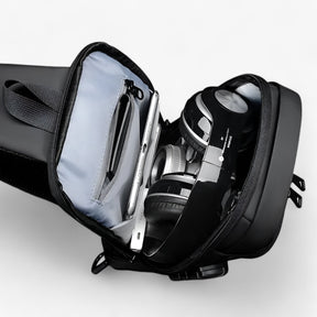 bags : Schoudertas Zwart - Diefstal USB in van Pantino