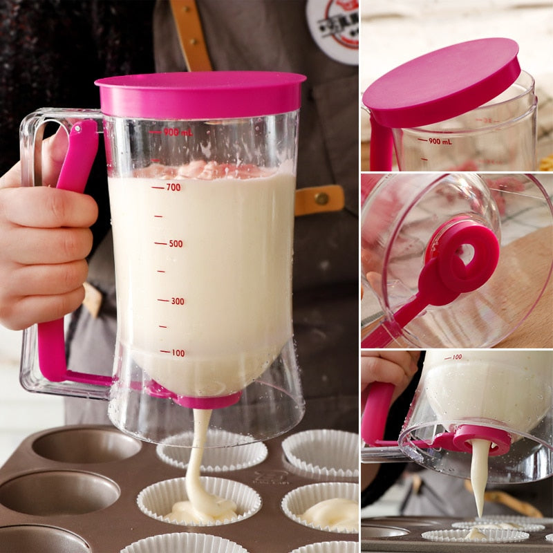 home & garden : Handige Beslag Dispenser - Pannenkoeken & Cupcakes in een Handomdraai - Paars in van Pantino